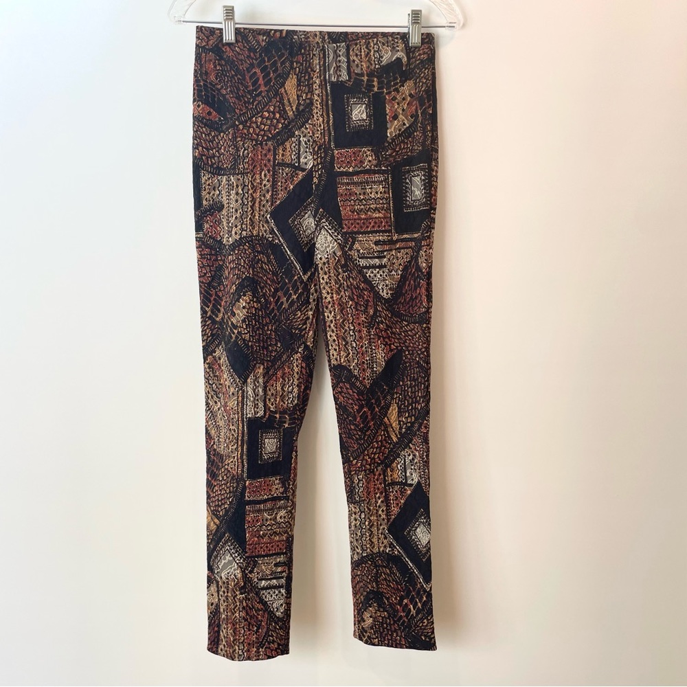Joseph Ribkoff Multi-Color Pull On Pant - Picture 4 of 11